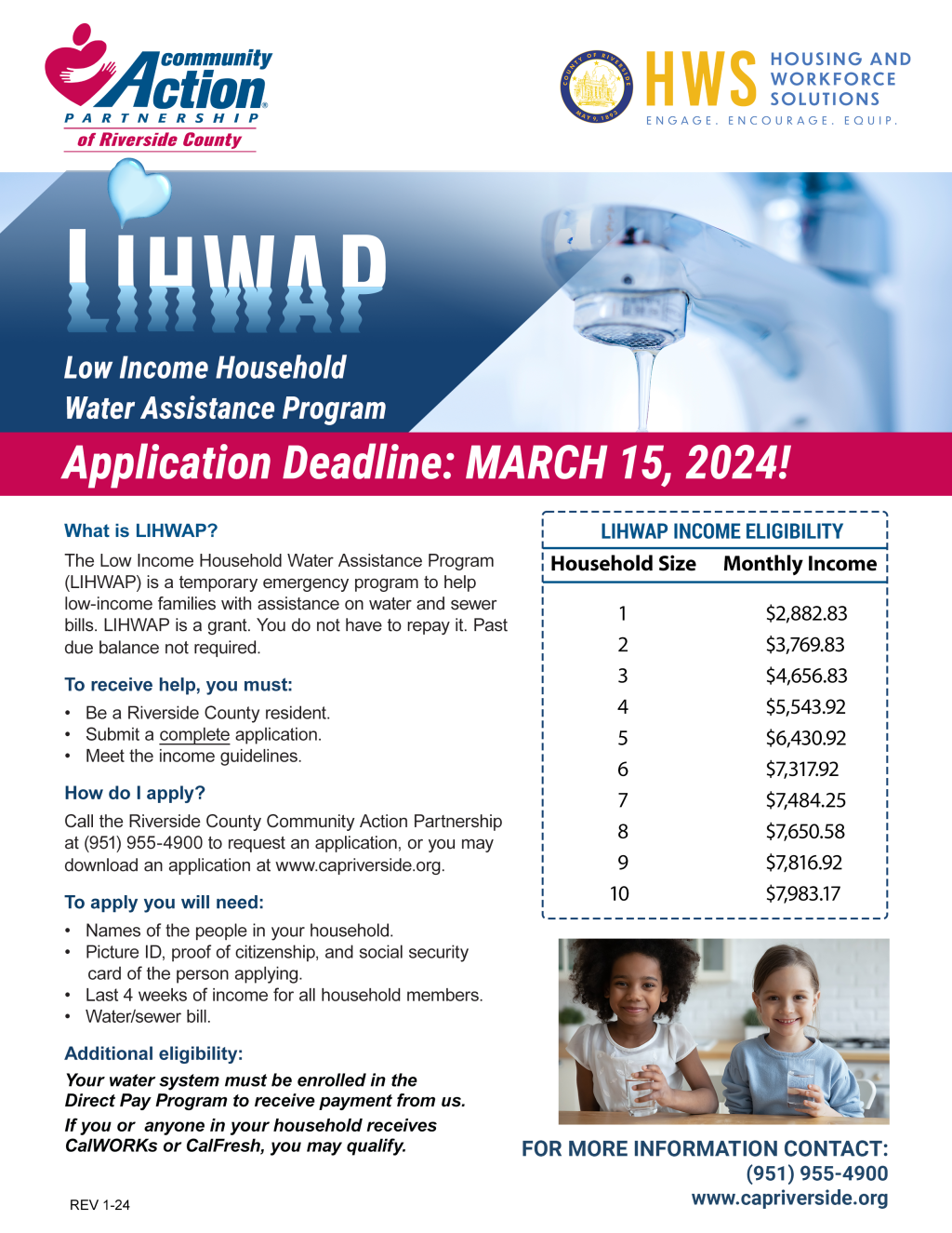 LIHWAP March 15, 2024 Deadline to Apply
