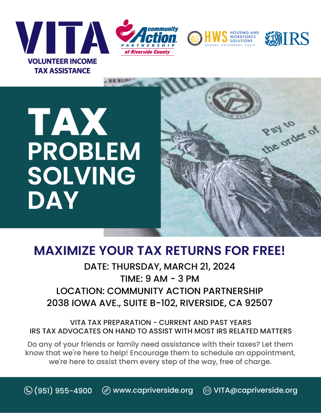 Tax Problem Solving Day