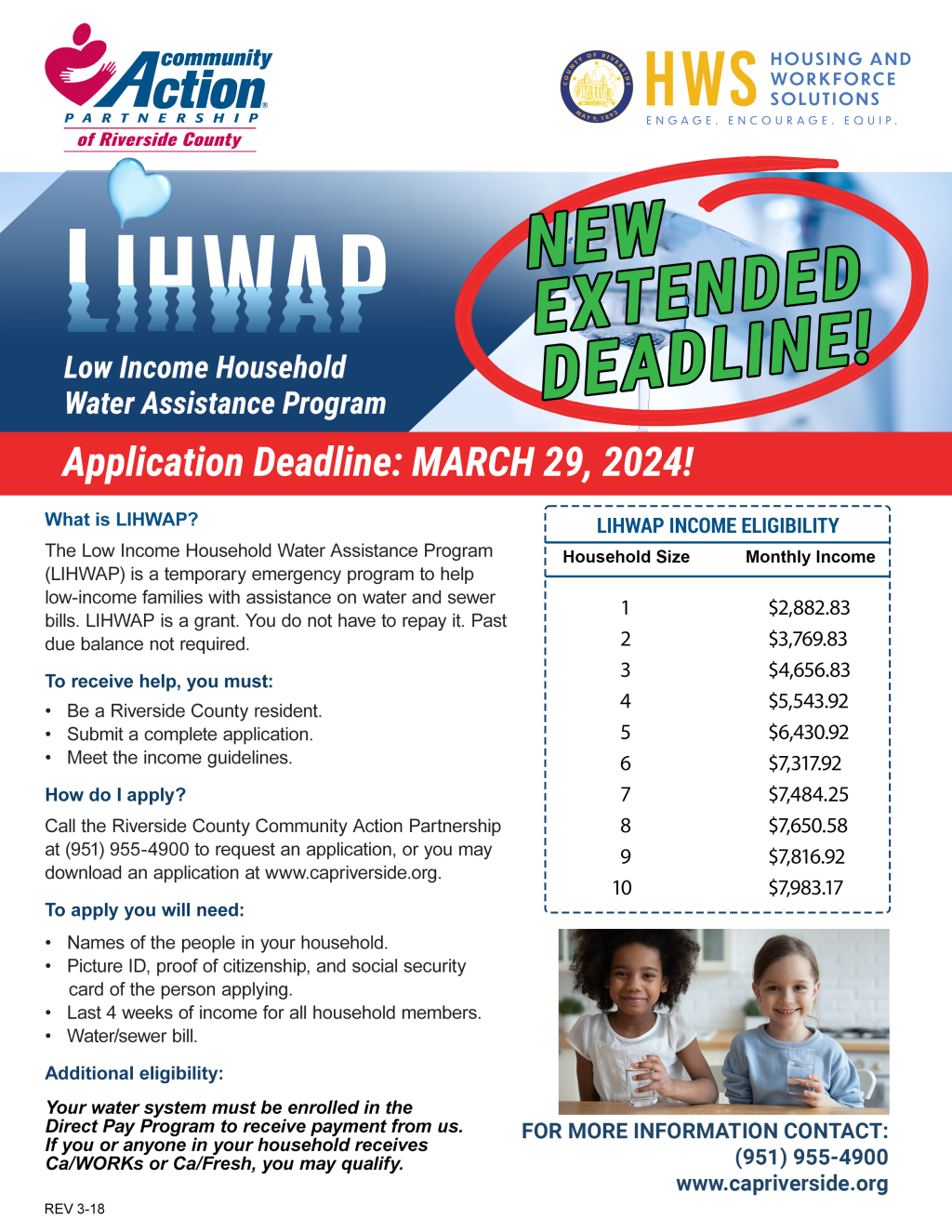 LIHWAP Extended Deadline