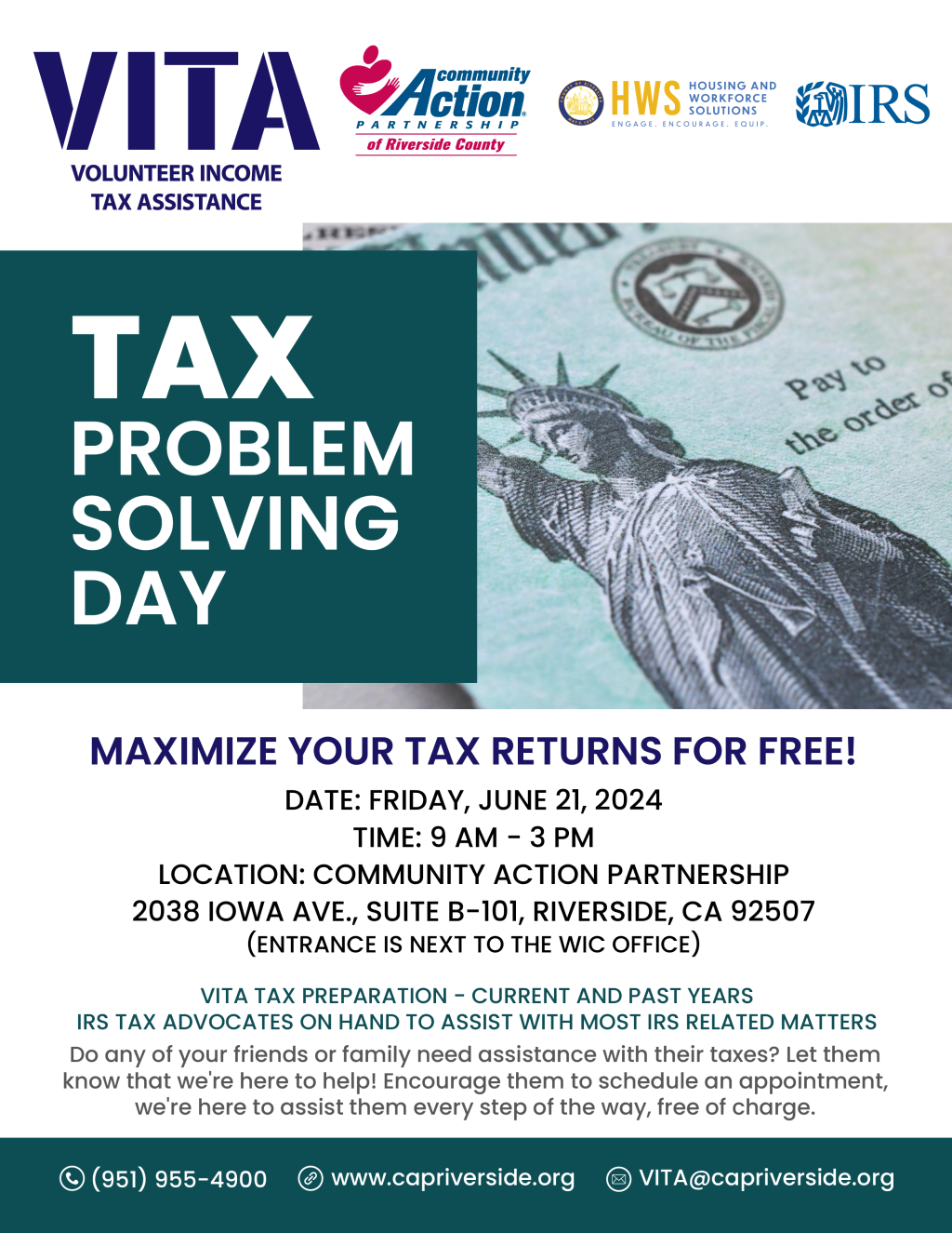Tax Problem Solving Day
