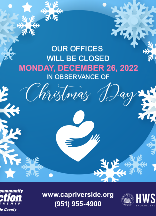 Our offices will be closed Monday, December 26, 2022