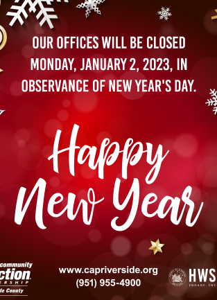 Our offices will be closed Monday, January 2, 2023