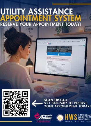 New CAP Utility Assistance Appointment System Banner