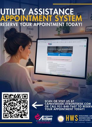 Community Action Partnership Utility Assistance Appointment Flyer